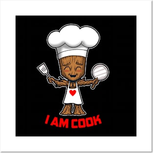 Cute Alien Adorable Chef Cook Cooking Superhero Posters and Art